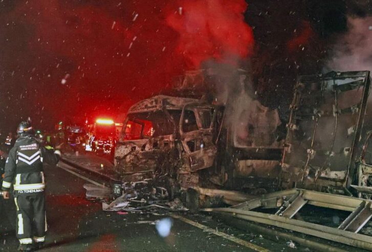 kecelakaan beruntun di jepang