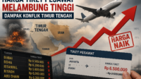 tiket pesawat melambung