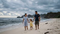 mendung di pantai